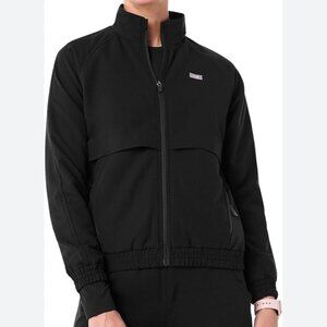 Figs Sydney Scrub Jacket Black Women's XL